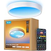 Govee Sky Ceiling Light 21 Inch, 7000LM Smart Flush Mount Ceiling Light | Eye-Care Artificial Skylight for Living Room &amp; Basement, Compatible with Matter &amp; Alexa, RGB &amp; Tunable White 1000K-10000K