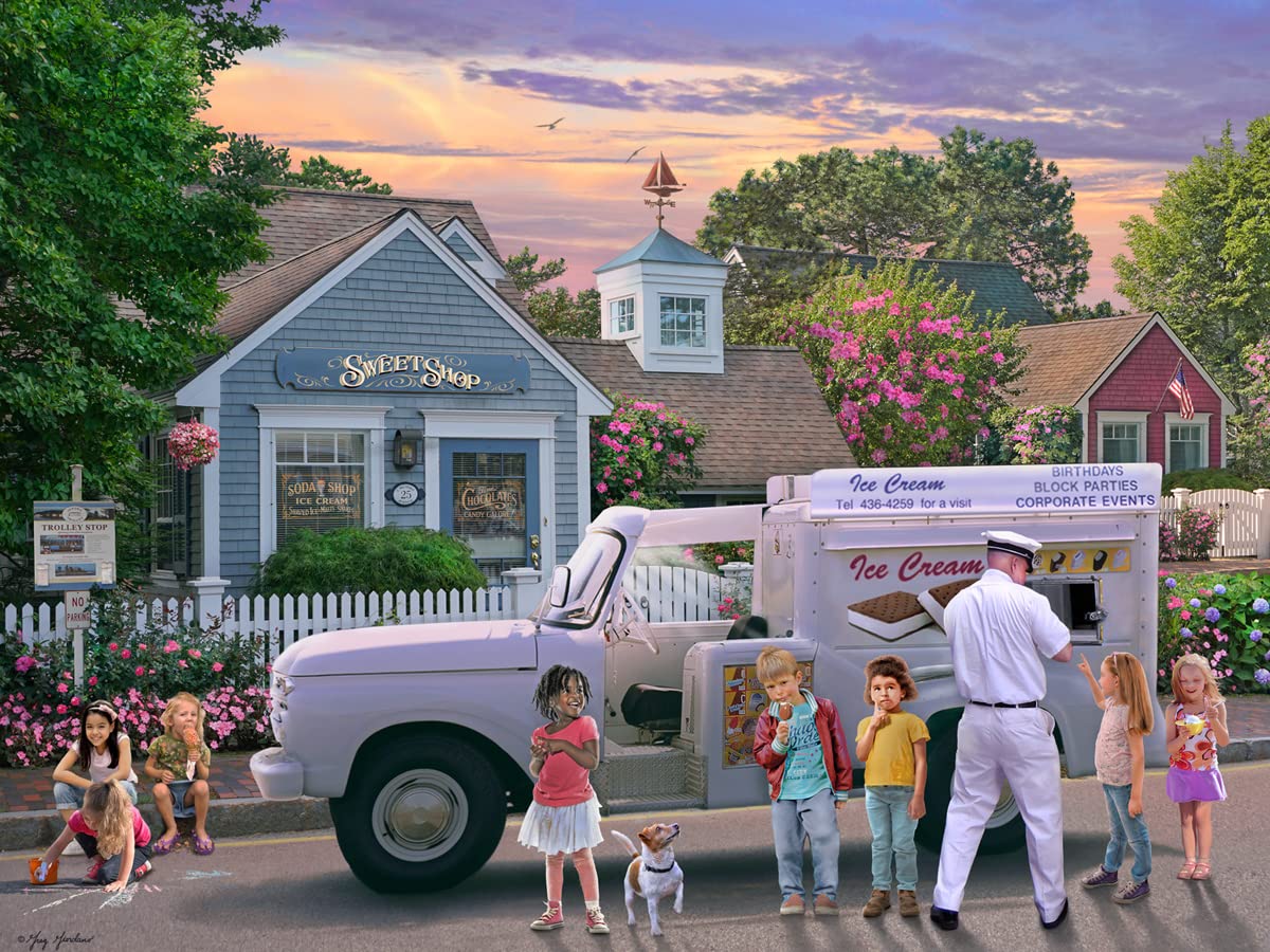 Ice Cream Truck Jigsaw Puzzle 550 Piece by Vermont Christmas Company