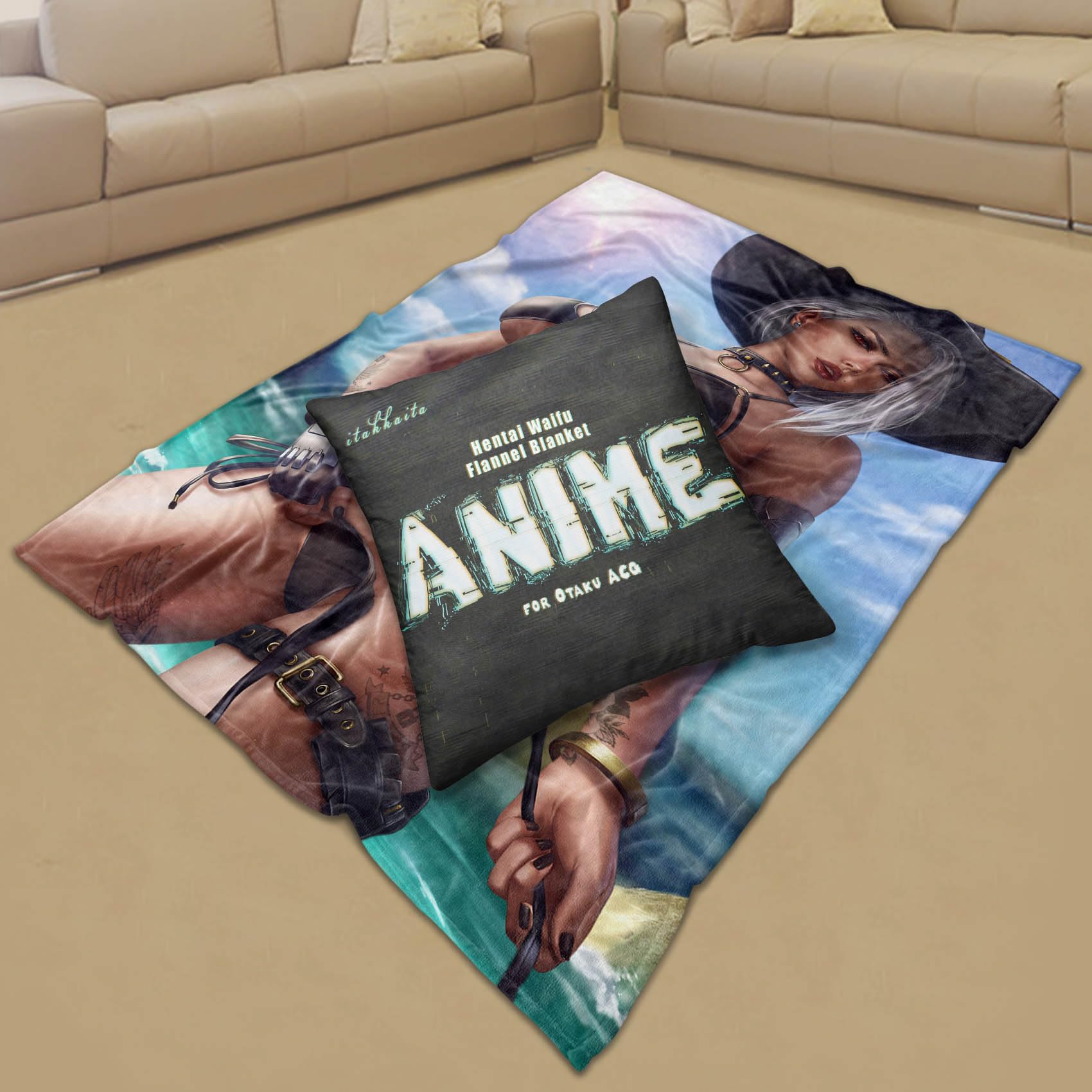 itakkaito Flannel Blanket 320GSM All Season Soft