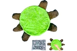 COCEQUC Floor Turtle Foot Mop,Cute Turtle-Shaped Hands-Free Cleaner for Dust & Hair,Washable Reusable Double-Sided Floor Clea