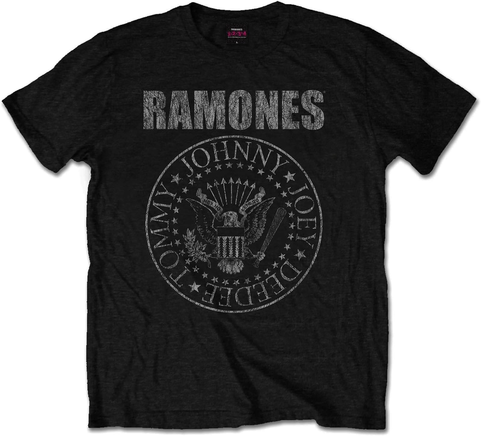 The Ramones Official T Shirt Punk Hey Ho Distressed Seal Vintage
