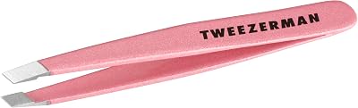 Tweezerman Rose Tea Mini Slant Tweezer Award Winning Eyebrow Shaper Travel