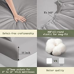 100% Egyptian Cotton Sheets King Size,1000 Thread