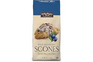 English Scone Mix, Wild Blueberry by Sticky Fingers Bakeries – Easy to Make English Scones Fresh Baked, Makes 12 Scones (1pk)