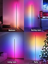 Tyute LED Floor Lamp RGB Corner Lamp with App Remote Music Sync 150cm view 7