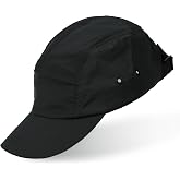 CLAPE 5 Panel Hat for Men, Curved Brim UPF50+ Sun Hats Quick Dry Outdoor Sports Running Hat Baseball Cap