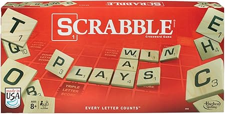 Amazon スクラブル Scrabble 手触りのよい本格木製駒 ボードゲーム おもちゃ