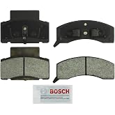 BOSCH BSD459 Severe Duty Disc Brake Pad Set - Front | Compatible with Select Chevrolet C/K2500 Suburban, C/K3500, Express 3500; Dodge Ram 2500/3500; GMC C/K3500, Savana 3500 +More