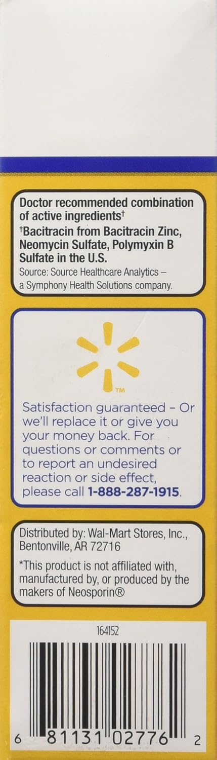 Equate Triple Antibiotic First Aid Ointment, 1 Oz Tubes (4 Tubes) [Packaging May Vary]: Health & Personal Care