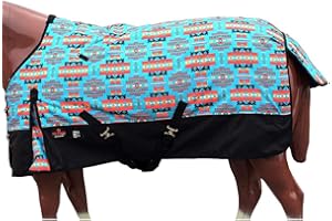 HILASON 1200D Turnout Light Winter Waterproof Rain Sheet Horse | Sheets for Horses