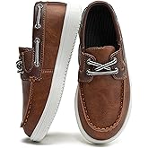 DADAWEN Boys Girls Dress Shoes Boat Shoe Slip on Loafers Casual School Shoes (Toddler/Little Kid/Big Kid)