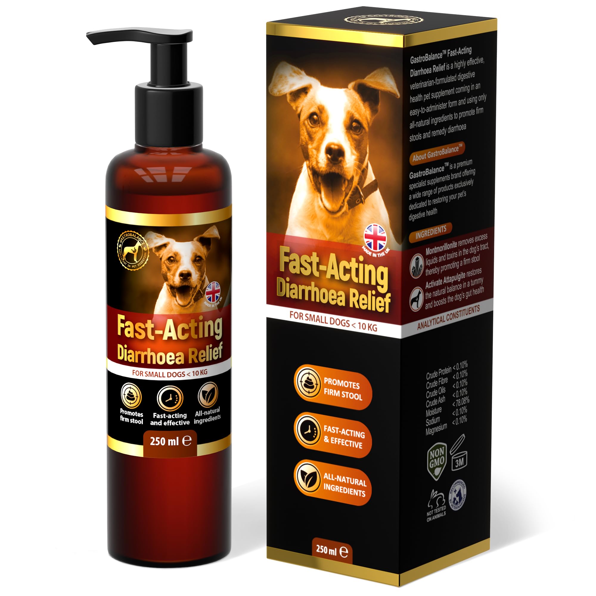 GastroBalance fast-acting diarrhoea relief for dogs – Natural dog diarrhea treatment with immediate results (for small dogs < 10 kg)