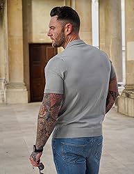 COOFANDY Mens Polo Shirts Stretch Causal V Neck