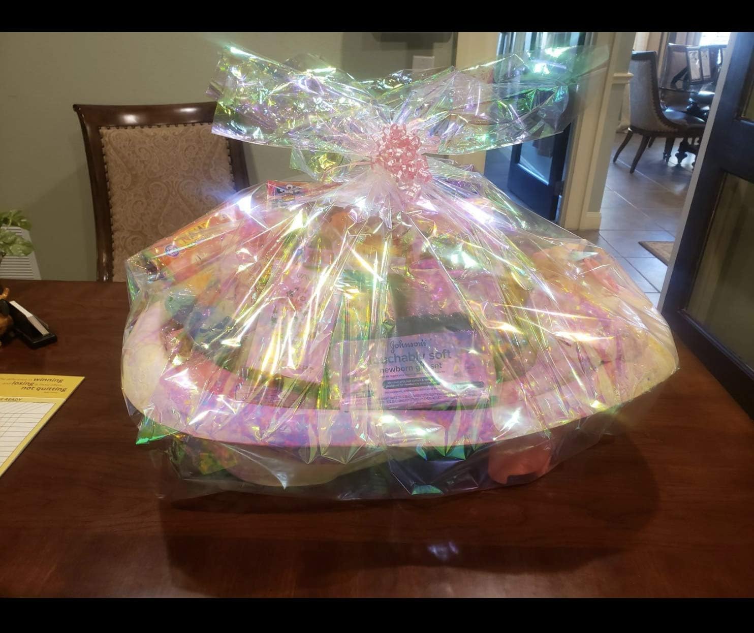 Amscan Cellophane Wrap, 10' x 30", Opal Iridescent: Kitchen & Dining