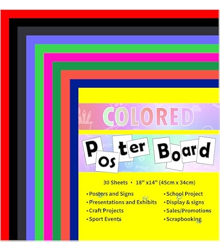 Amazon.com : Pacon 1709 Colorwave Super Bright Tagboard, 9 x