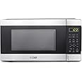 Commercial CHEF Countertop Microwave, 1.1 Cubic Feet, Black With Stainless Steel Trim