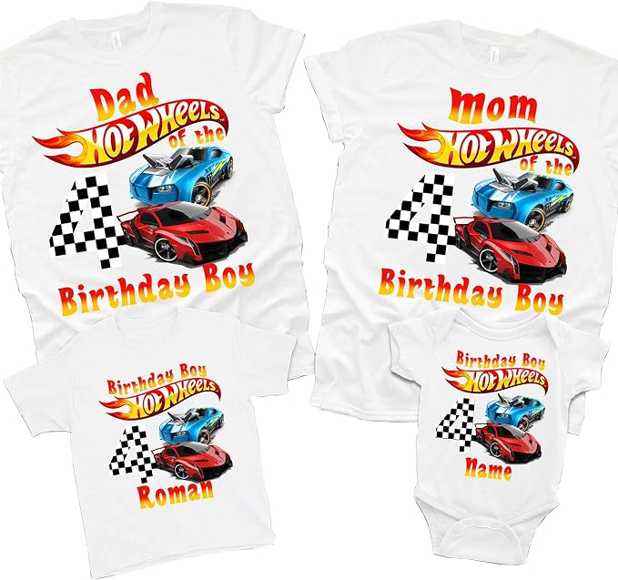hot wheels family shirt
