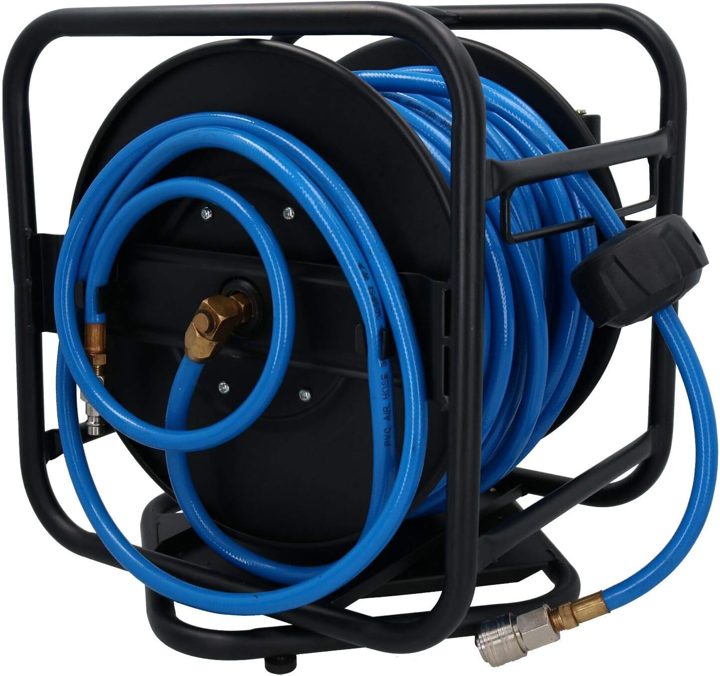Neilsen CT1533 100ft x 1/4in Air Hose Reel with Rotating Base for 8mm Air Hose, 200 PSI, Blue - Image 4