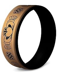 Knot Theory Claddagh Silicone Ring for Men and