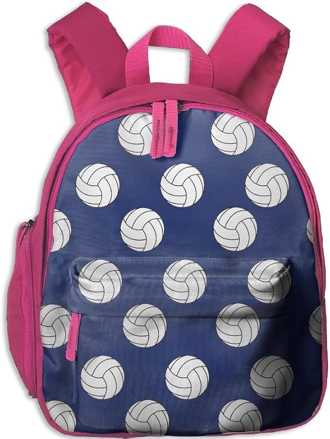 Funny Volleyball Toddler Kids Backpack Preschool Backpack Pink Mini