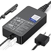 Surface Pro Charger,65W Surface Charger for Surface Pro 3/4/5/6/7/7+/8/9/10/11/12, Surface Laptop 1/2/3/4/5/6/7, Surface Book