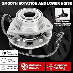 Pair 513124 Front Wheel Bearing Hub Assembly