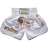 FLUORY Muay Thai Fight Shorts,MMA Shorts Clothing Training Cage Fighting Grappling Martial Arts Kickboxing Shorts Clothing