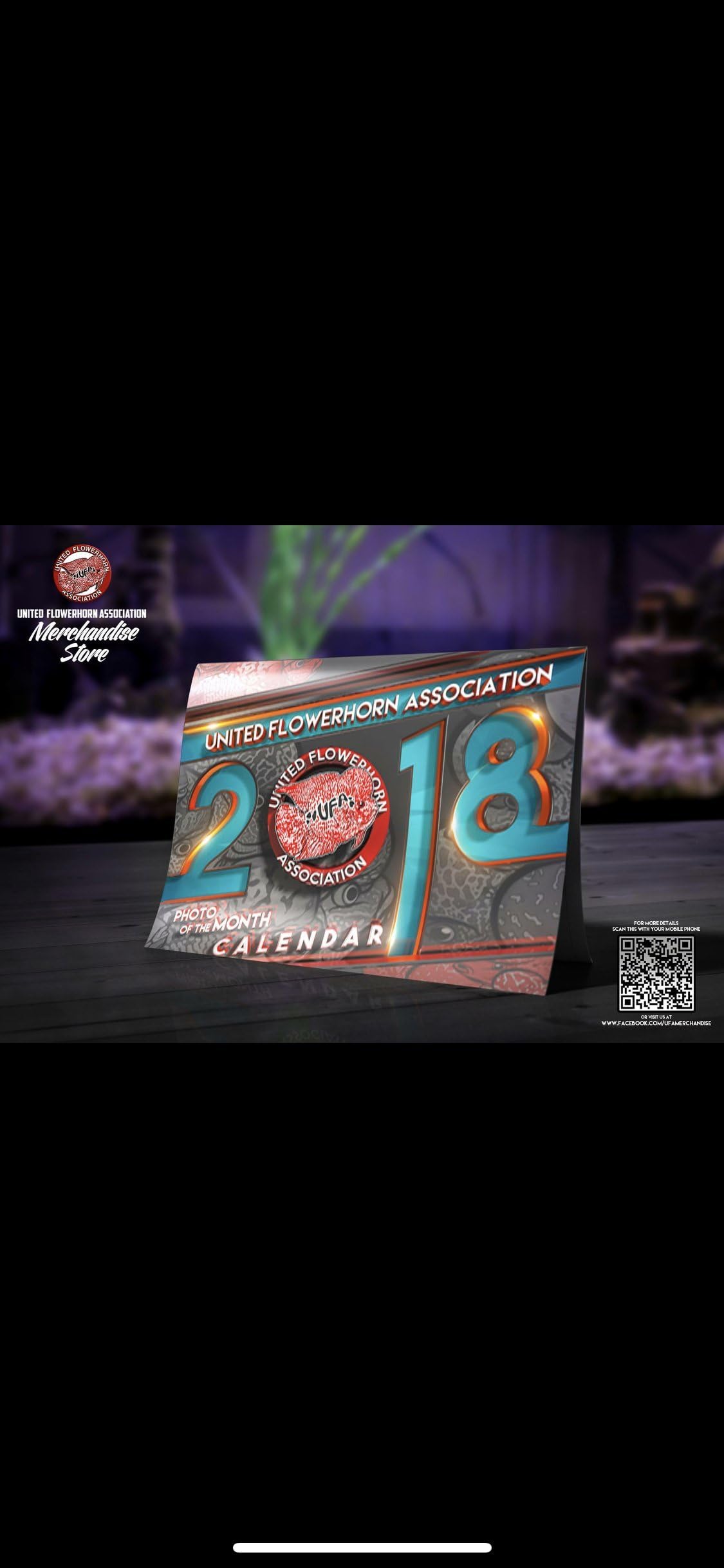 UFA 2018 Flowerhorn Fish Calendar (This for 2018, Same Style but Different Pictures)