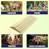 1ABOVE 150 Pcs Bamboo Skewers 10 inch Natural Eco-Friendly BBQ view 6