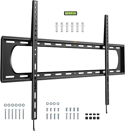 VonHaus TV Wall Bracket 60-120" Ultra-Slim Flat Mount 120kg VESA 50x50-900x600
