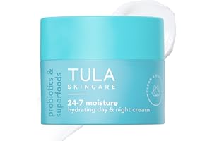TULA Skin Care 24-7 Hydrating Day & Night Cream - Nourishing Moisturizer for Face, Maintain Skin Balance & Improve Skin Smoothness, Contains Watermelon & Apple Extract