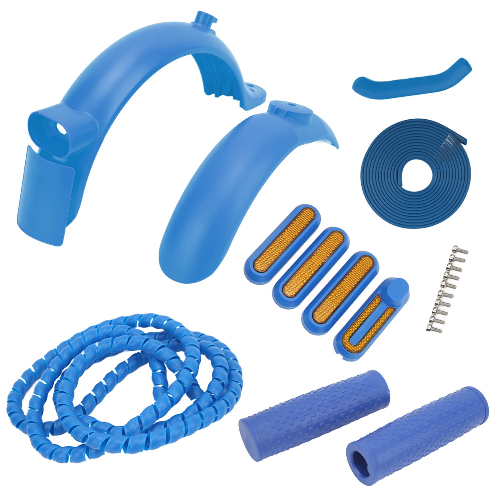 Keenso Scooter Replacement Sets,Scooters Rear/Front Mudguard for Electric Scooter Models(Blue) electric scooter
