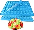 2 Pack 50 Cavity Silicone Gummy Bear Candy Chocolate Mold With a Bonus Dropper Making Cute Gift For Your Kids
