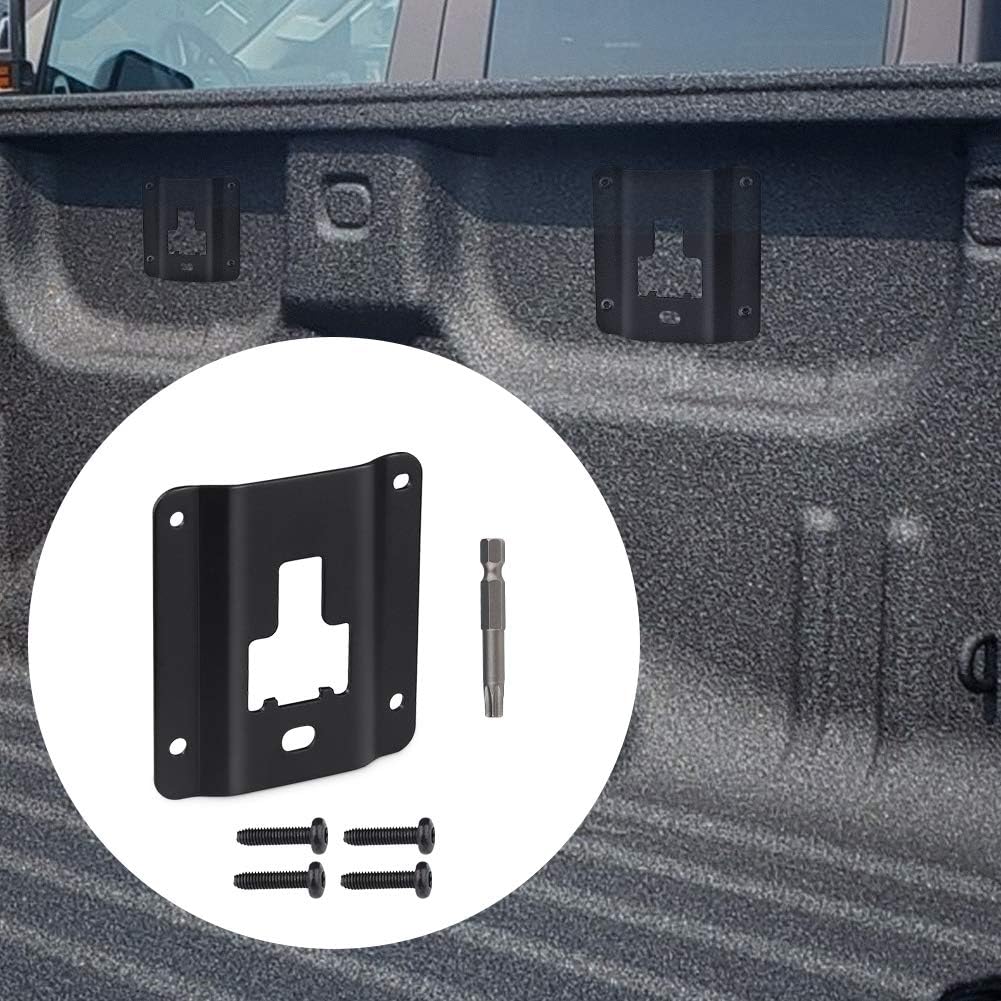 WMPHE Compatible with 4PCS Tie Down Brackets Ford F150 F250 F350