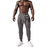 Jed North Men's Active Gym Running Casual Slim Fitted Workout Sweat Pants with Pockets