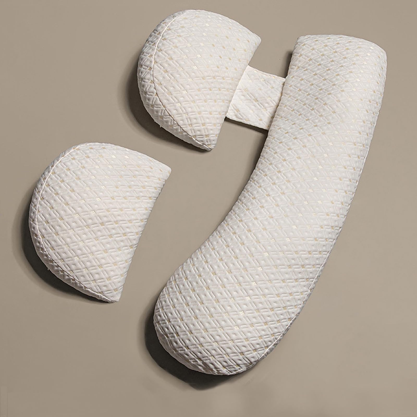 SHANNA Pregnancy Pillow for Sleeping, Extended Full Body Pillow Pregnancy Pillows, Maternity Pillow Support for Back, Hips, Legs for Pregnant Women, With Washable Cover (White)