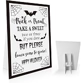 Halloween Candy Bowl Sign, Please Take One, Trick or Treat Porch Snack Table Sign, Trick-or-Treat Front Door Candy Bucket Sign -HLWLP05