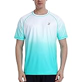 Roadbox Men's Swim Shirts Short Sleeve, UPF 50+ UV Sun Protection SPF Rash Guard, Quick Dry Surf Water Beach Fishing T Shirt