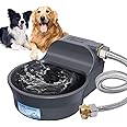 Patented Automatic Dog Water Dispenser - 70OZ, 2L Bowl, Fits 3/4in GHT Male Connector, Outdoor, Auto Fill, 5ft Hose