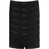 Allxwek Womens Cotton Underwear Boy Shorts for Women Stretch Comfort Boxer Briefs Ladies Knot Panties 3/6 3901