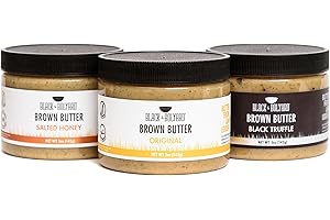 Black & Bolyard Brown Butter (Original, Truffles, Honey) - Grass-fed Butter Caramelized & Seasoned - Gluten Free Ghee Butter/Clarified Butter Alternative (Pack of 3 x 5 Ounces)
