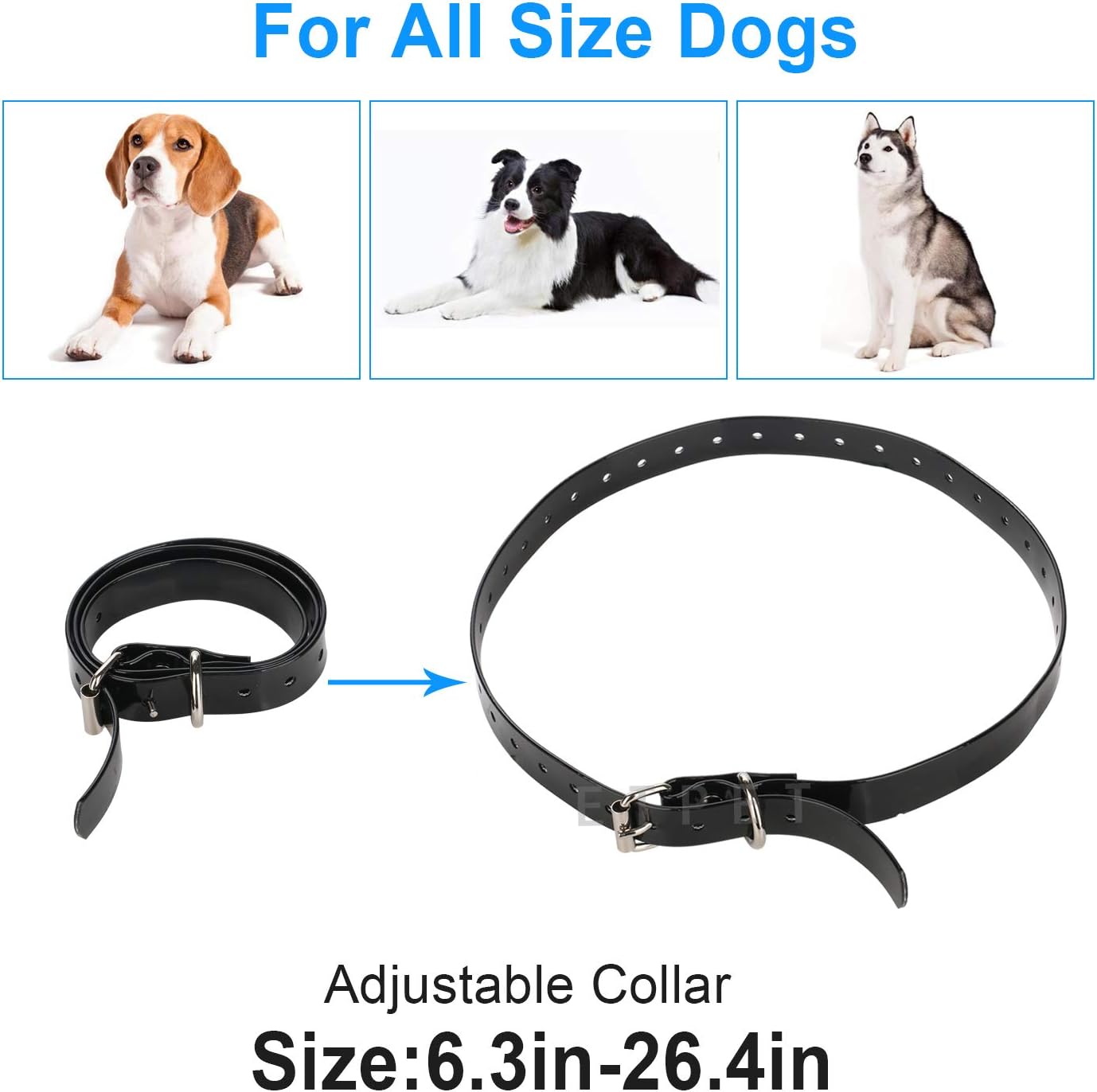 ETPET Dog Collar Belt for Most of Electronic Training Shock Collar