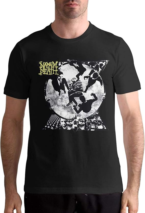 Amazon.com: Napalm Death Men Classic Cotton Short Sleeve t Shirt Tops Black 5X-Large: Clothing