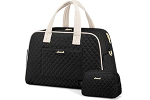 LOVEVOOK Travel Duffle Bag, Weekender Overnight Bag with Laptop Compartment for Women, Large Carry On Bag with Wet Pocket and toiletry Bag for Travel, Hospital, Business Trips, Sports