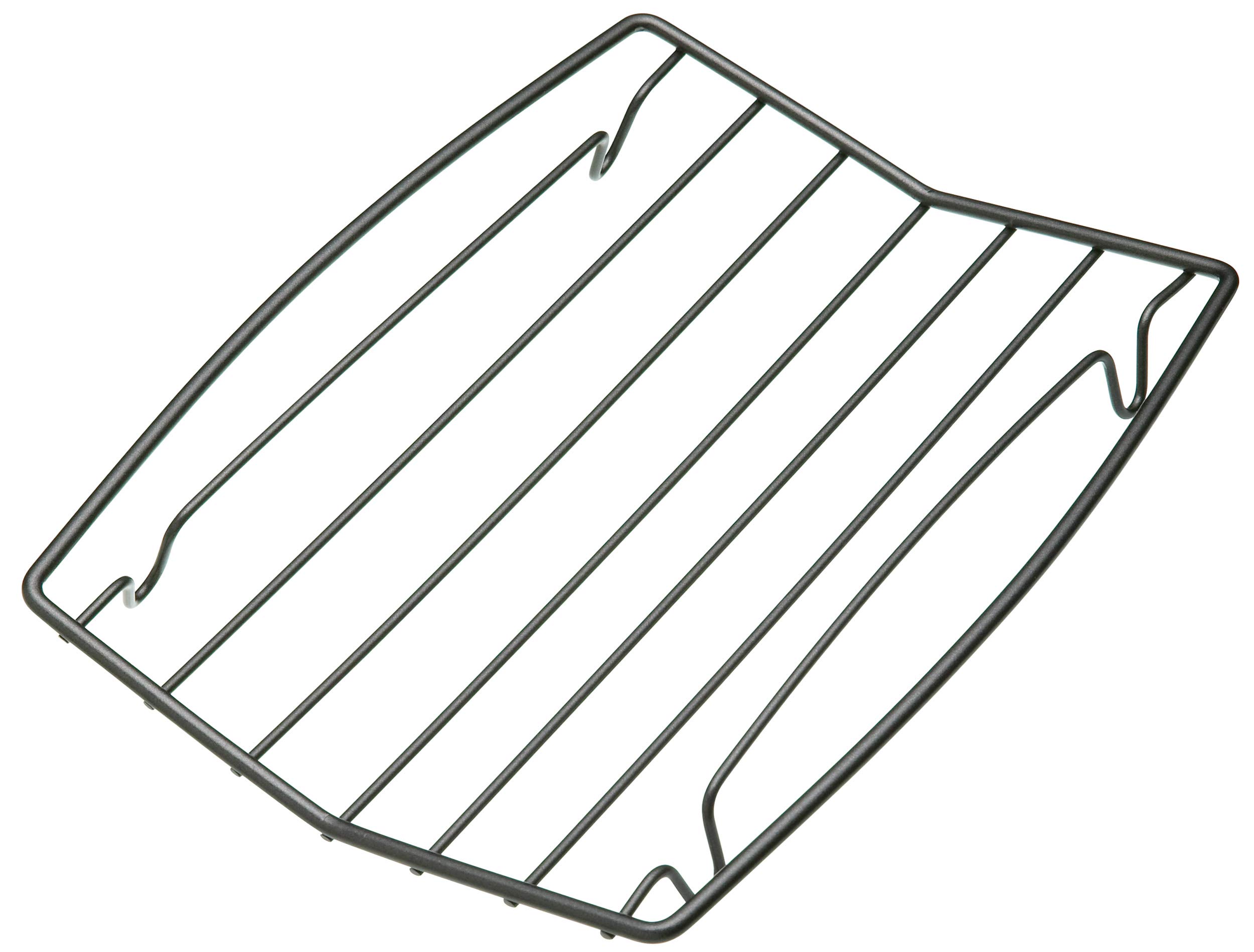 MasterClass Non Stick Roasting Rack, V Shaped, Carbon Steel, 26 x 2cm, Argentée