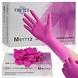 FINITEX Pink Nitrile Disposable Latex-Free Gloves