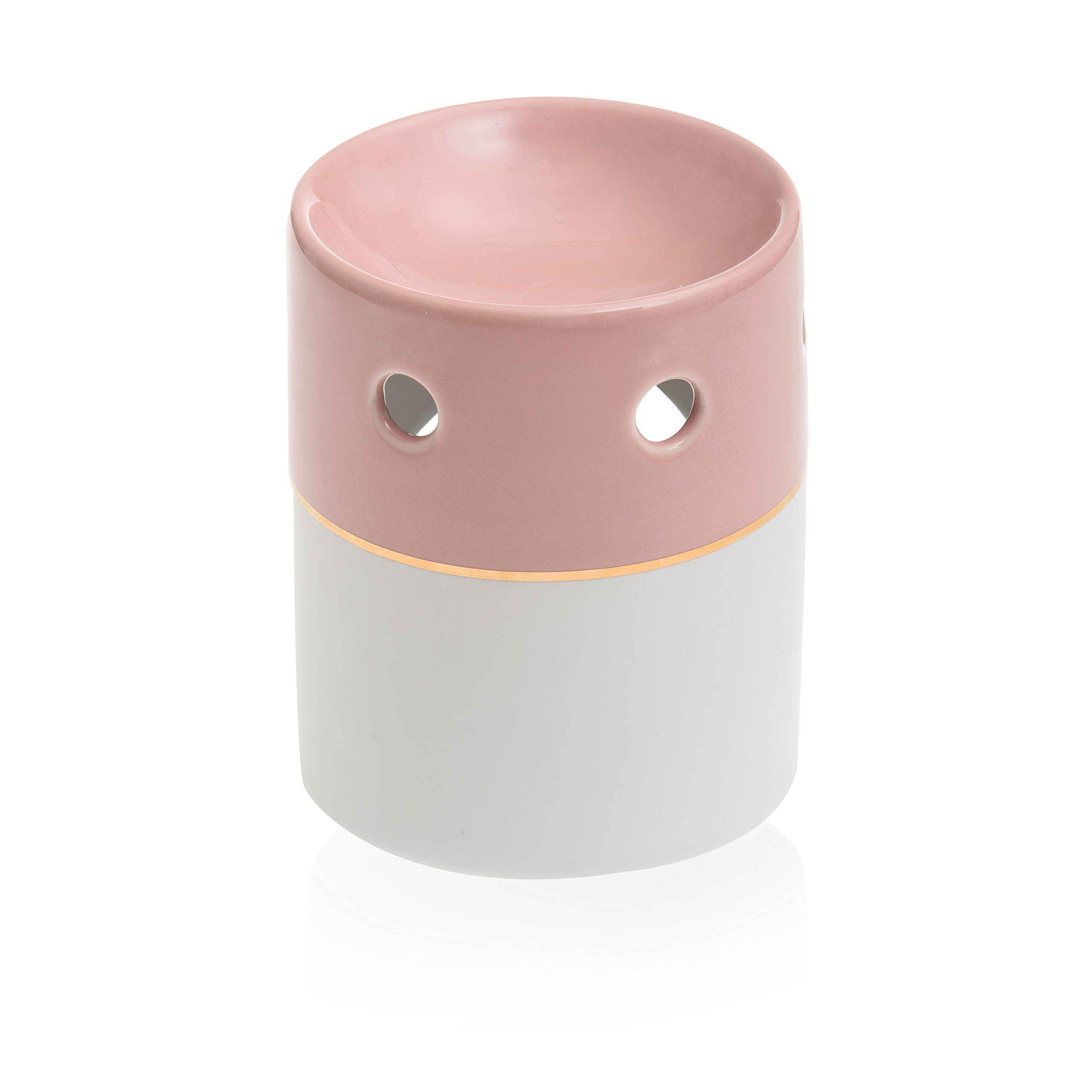 Yankee Candle Ceramic Oil Burner White/Pink 10 x 10 x 13 cm