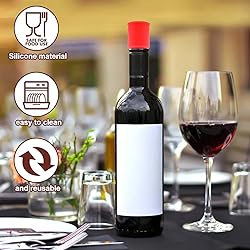Vodolo Silicone Wine Stopper - 8pcs Reusable and