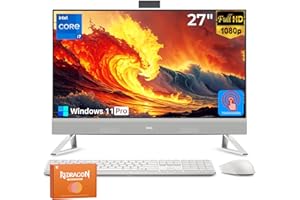 Dell 27 All in One Touchscreen Desktop Computer, 27" FHD IPS Touch Screen Display, Intel Core 7 150U, 32 GB DDR5, 1 TB SSD, NVIDIA GeForce MX570A GDDR6, Wi-Fi 6E, Wireless KB & Mouse, Windows 11 Pro