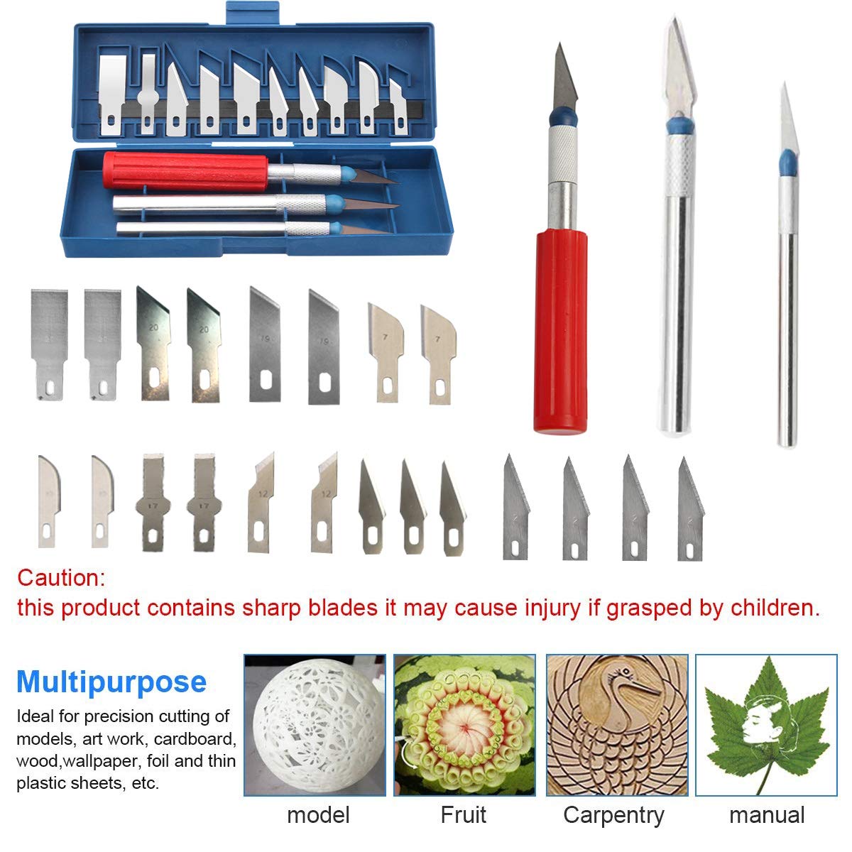 Daszui 3D Print Tool Kit Includes Debur Tool，3D Print Tweezers, Pliers, Scarper, Clean up Knives, Carving Knife Come with Storage Case for Printing Removing,: Industrial & Scientific